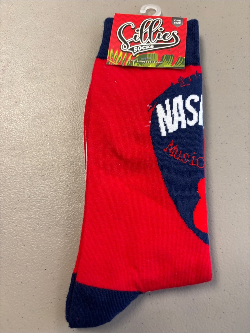 Sillies Red & Navy Casual Crew Socks